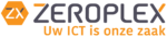 ZeroPlex digi logo - embleem oranje logo grijs - Transparante achtergrond